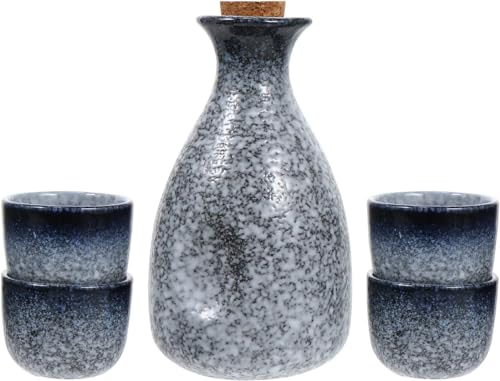 IGZVMBO Japanese Sake Cup Set Ceramic Wine Glasses