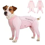 Dog Sun Protection Cooling Suit UPF 50+, Quick-Dry Breathable Jumpsuit for Large & Medium Dogs, Outdoor Dirt-Resistant Shedding Control Pet Apparel (Blush Pink, X-Large)