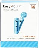 Easy Touch Twist Lancets 30 Gauge 100 Each (Pack of 10)