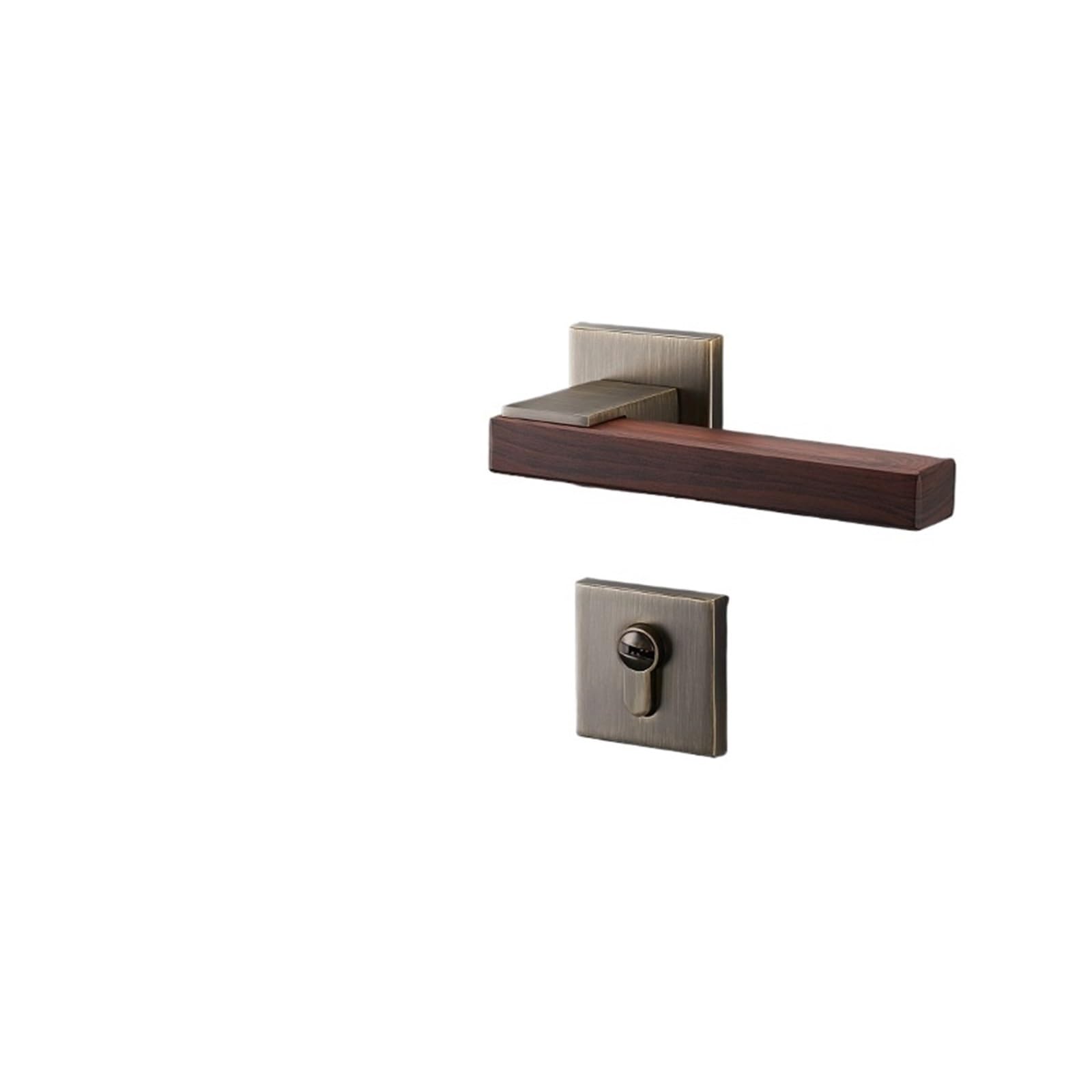 NYRXRYTCA Chinese Door Lock Indoor Silent Bedroom Split Lock Wooden Door Room Door Lock Magnetic Suction Home Simple Wooden Door Handle(C model silent)