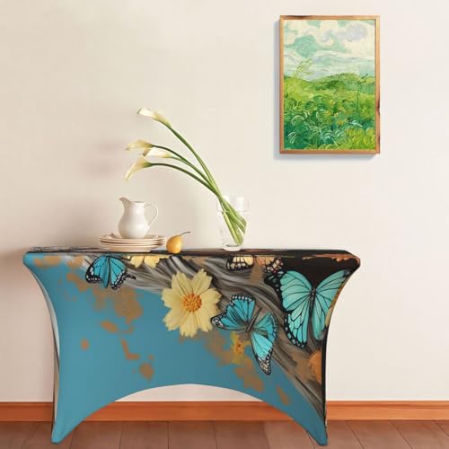 Nappe rectangulaire 1,2 m extensible élasthanne à motif cheval - 7