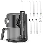 INSMART Water Flosser Professional for Teeth/Gums/Braces/Dental 10 Pressure Levels, 8 Water Jet Tips for Family, 600ML Electric Water Dental Irrigator for Teeth Clean