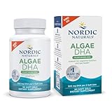Nordic Naturals Algae DHA - 90 Soft Gels - 500 mg Omega-3 DHA - Certified Vegan Algae Oil - Plant-Based DHA - Brain, Eye & Nervous System Support - Non-GMO - 45 Servings