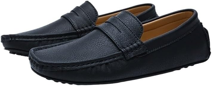 Shoes Men's Low-top Soft-Soled Slip-on Loafers Versatile Comfortable Square-Toed Oxford Shoes for Parties Weddings Driving Men Casual and Breathable Shoes