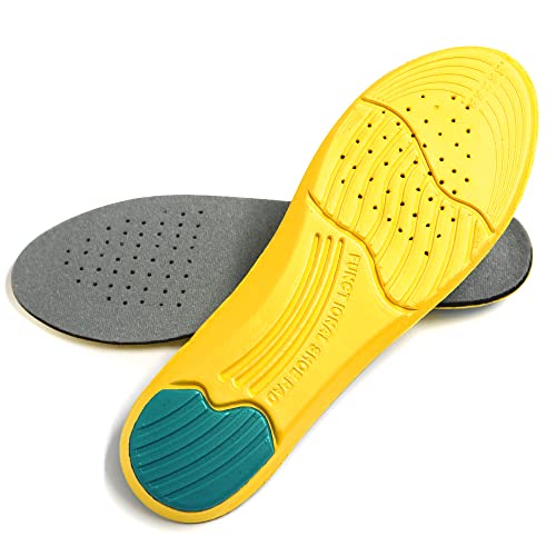 1 par de plantillas atléticas para caminar de fitness, plantillas de espuma viscoelástica, plantillas para pies de fascitis plantar, inserciones ortopédicas para mujeres y hombres (talla 35-40) Cover