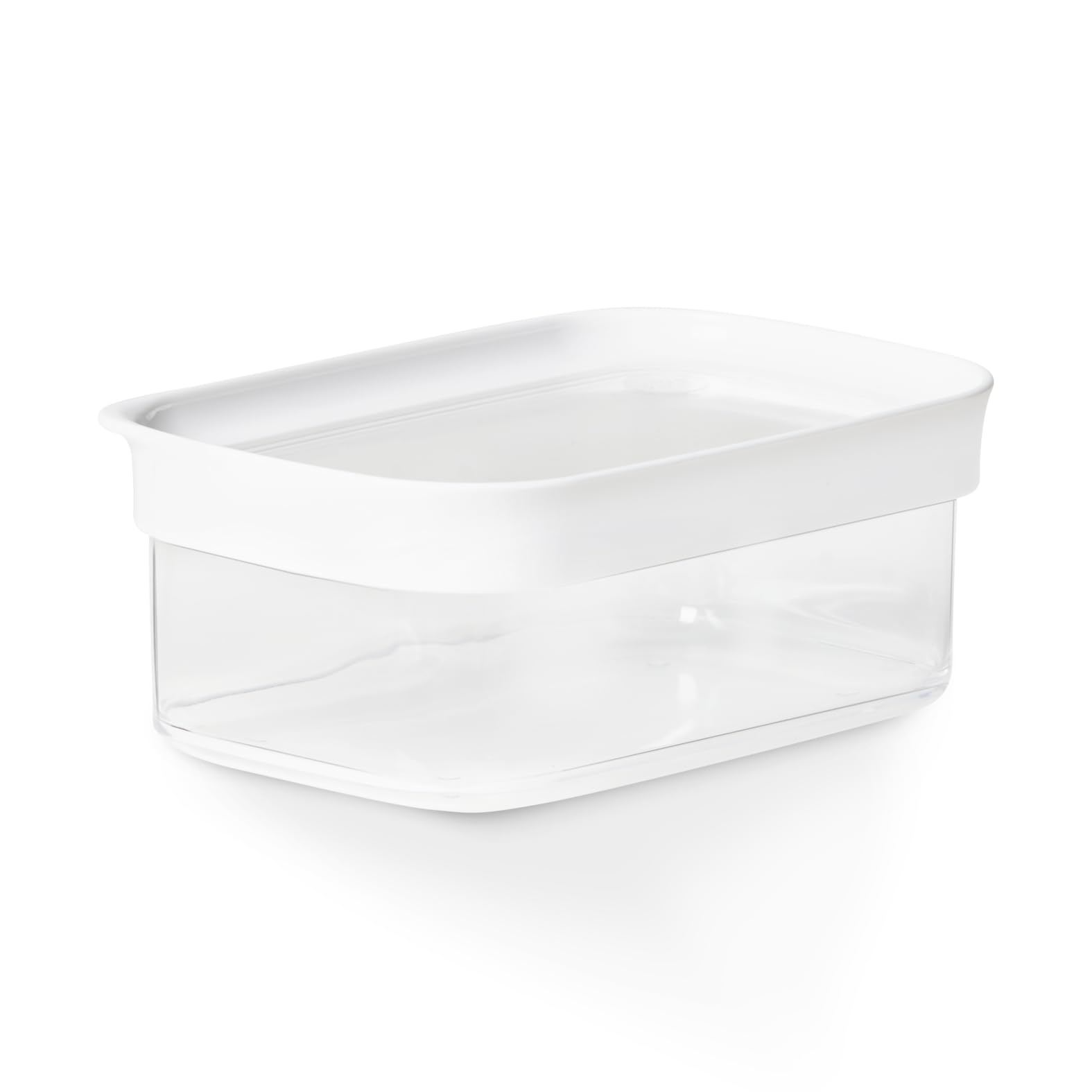 Emsa Optima Trockenvorratsdose 0,45 Liter, rechteckig, 100 Prozent sicher, hygienisch, platzeffizient, Frischedichtung, transparentes Design, Schnappverschluss, N1141600