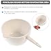 ULTECHNOVO Evaporating Dish with Handle 150ml Ceramic Laboratory Evaporating Basin Container for Scientific and Industrial Use