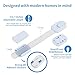 10-Pack Child Safety Cabinet Locks，Adjustable No Drilling Baby Proofing Strap Latches for Drawers,Cupboard,Cabinets,Fridge,Toilet Seat,Door,Closet–No Tool Easy 3M Adhesive Installation