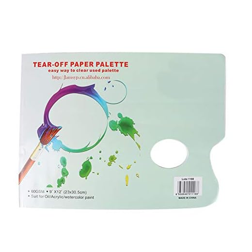 Paleta de 36 Hojas con Agujero para el Pulgar A4 desechable Mezcla Colores a Juego Papel Pintura al óleo paletas Arte Prueba Grasa Artistas acrílico Acuarela Gouache DIY Art Craft