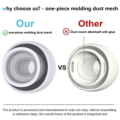[3-Pair] Replacement Ear Tips For Airpods Pro & Airpods Pro 2Nd Generation With Noise Reduction Holewith And Cleaner Kit,Cleaning Pen For Airpods 1 2 3 Pro/Pro 2Nd,Built-In Dust Guard Screen Ear Tips #TOP2