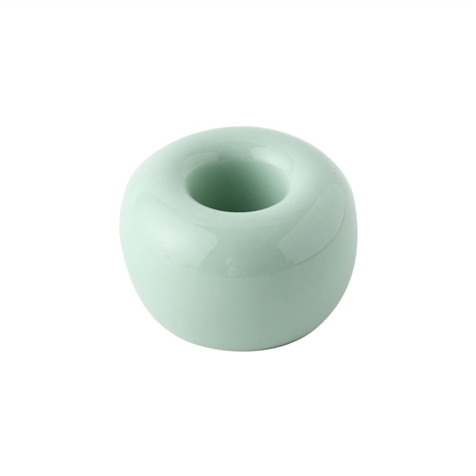 JINGYAN Toothbrush Holders Toothbrush Holder Circular Base Multi-functional Bathroom Accessories(Green)