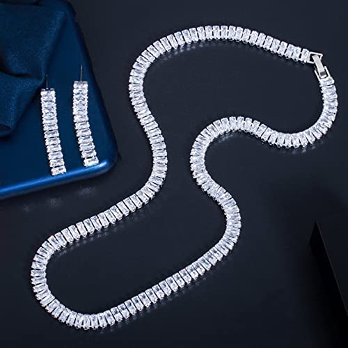 Conjunto de joyería para mujeres que buscan brillo en su boda 3
