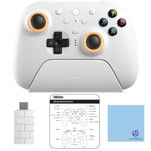 8BitDo Ultimate 2 TMR CX Rg[[ Windows & Android switch XCb` p WCXeBbN Q[Rg[[ v vR Windows Android PC Q[pbh ݊ 2.4