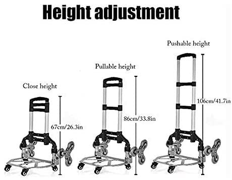 YAOJIA einkaufstrolley klappbar Leichter Einkaufswagen, Tragbarer Hilfsmittel-Treppenklettern-Lebensmittel-Tragwartwagen… – Bild 8