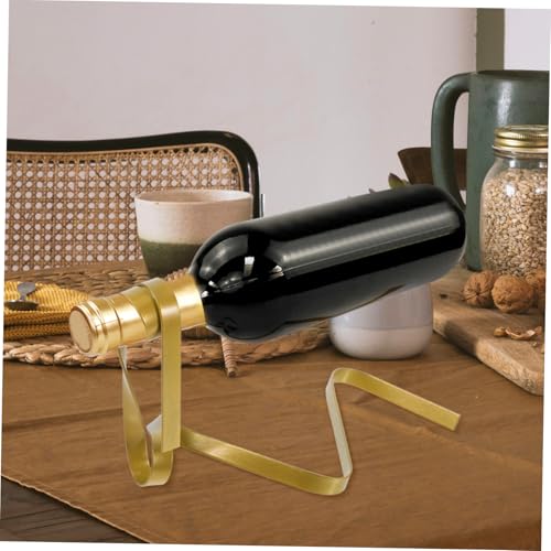 Soporte de botellas de vino VOSAREA decorativo dorado miniatura 7