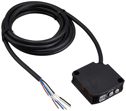 Omron E3JK-DR12-C 2M Photoelectric Sensor (with Bracket), Diffuse-Reflective, Sensing Distance 300m, Red LED, Relay Output SPDT