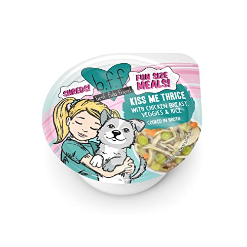 Weruva Best Fido Friend Fun Size Meals for Dogs, Kiss Me Thrice, 2.75oz Cup, Pack of 12