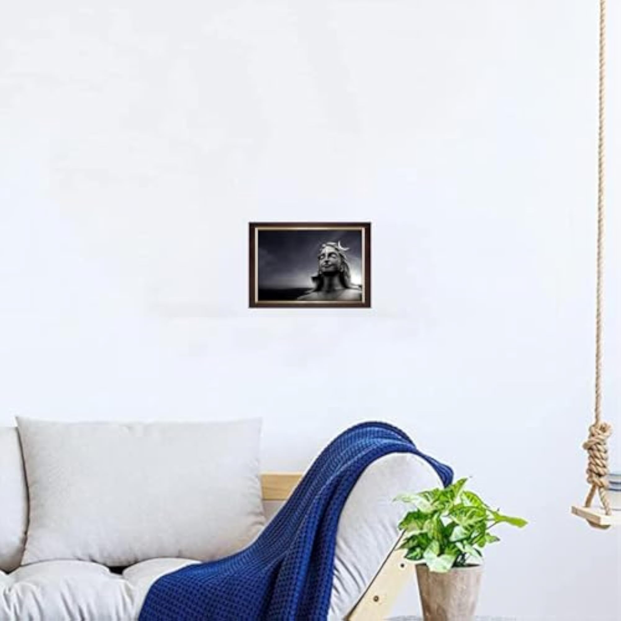 Adiyogi Photo Frame, Copper Gold, 14x20 Inch