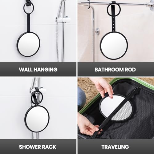 Image of TAILI Shower Mirror Fogless for Shaving, Hanging Mirror for Travel Camping