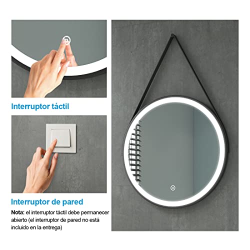 Heilmetz-Espejo-de-bano-led-diametro-60-cm-Espejo-Redondo-con-Cuerda-Espejo-de-bano-Redondo-Espejo-de-Pared-con-Interruptor-tactil