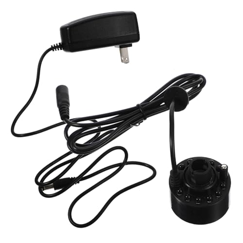 Cabilock Led Mist Maker for Fish Tanks and Rockery Atomizing Head Fogger Long Power Adapter for Indoor and Outdoor Use for Aquatic Crafts and Decorative Fountains