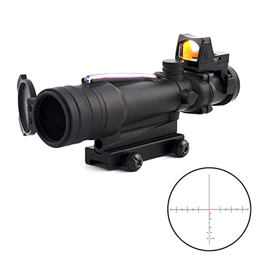 Buy SPINA OPTICS 3.5x35 Rifle Scope Real Fiber Optical Sights with RMR