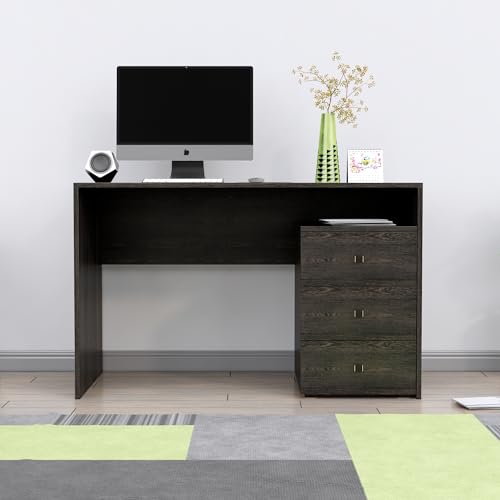 Image of Bniture Wooden Study Table for Home | Engineered Wood Study Table with Book Shelf | Multi Purpose Computer Desk for Writing & Study | Laptop Table for Home & Office | Giant Wood & Frosty White
