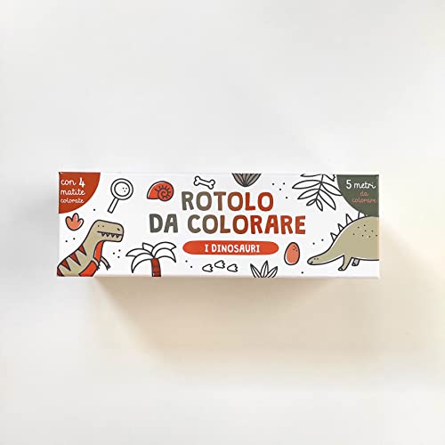I dinosauri. Rotolo da colorare. Ediz. illustrata. Con 4 matite colorate