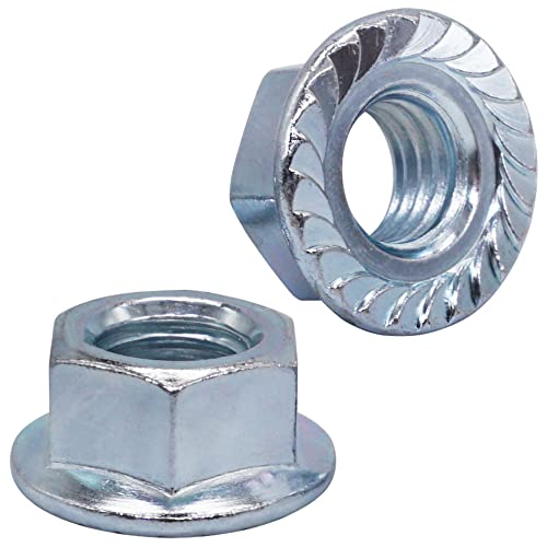 SKIR'CO (10 pièces) Écrous hexagonaux M12, écrou hexagonal à bride dentelée, écrous hexagonaux à embase, contre-écrous