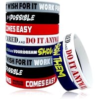 OPIURVY Juego de 10 pulseras motivacionales, pulseras de