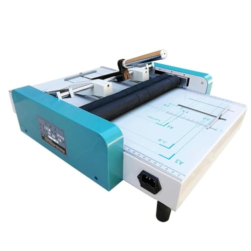 DDNGEJ Máquina para Hacer folletos, encuadernación y Plegado de Papel, grapado, 70 W, 11,7' x 16,5' para imprentas y escuelas.