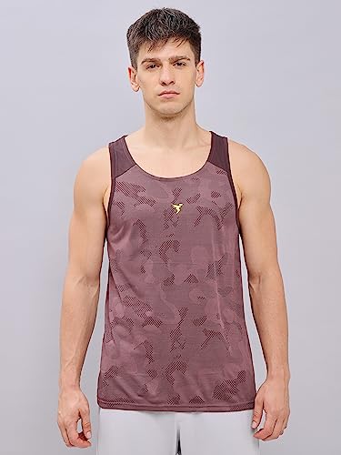 Image of TECHNOSPORT Mens Crew Neck Gym Vest