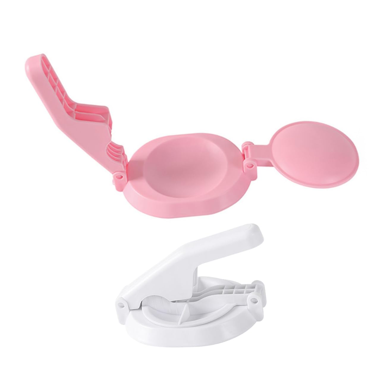 FUNOMOCYA 2-Piece Dough Wrapper Maker Dumpling Skin Press Tool Plastic Easy to Clean for Kitchen Random Color
