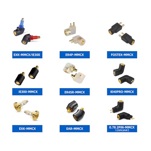 Adaptador Recto IE300 a MMCX Hembra para Auriculares miniatura 6