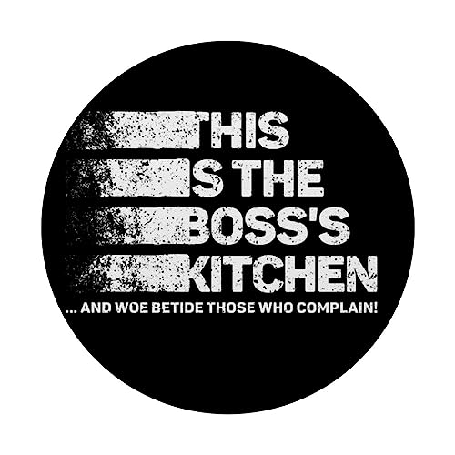This is the boss's kitchen and woe betide those who complain PopSockets Swappable PopGrip, Black - Image 3