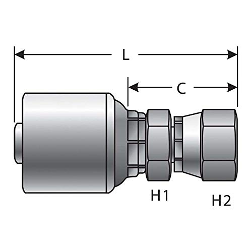 Image of Gates G25200-0808 Steering Coupling Assembly