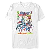 Marvel mens Marvel Men's Avengers Comics Crew T-shirt T Shirt, White, X-Large US
