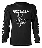 100% Offiziell Bathory \'Goat\' (Black) Long Sleeve Shirt (Large)