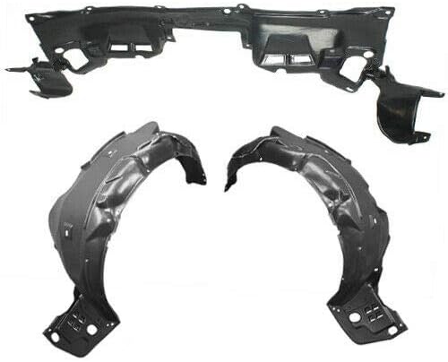 Parts N Go 2012 Civic EX LX - Par de guardabarros con juego de protectores contra salpicaduras encubiertos - 74111TR3A00, 74151TR3A00