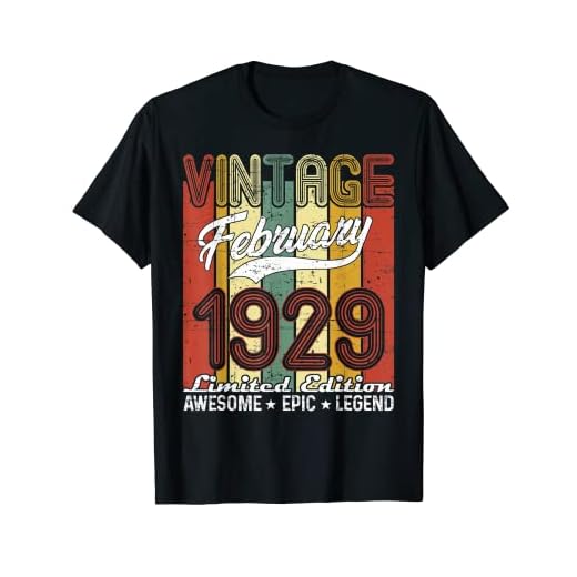 Edición Limitada Febrero 1929 Regalo de cumpleaños 92 Vintage Camiseta