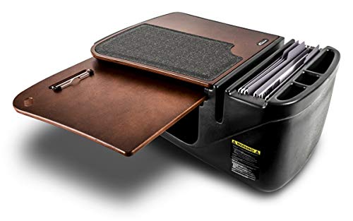 Image of AutoExec AE-GMCD-21M GripMaster Car Desk for Your Vehicle Workstation and Mobile Office, Mahogany