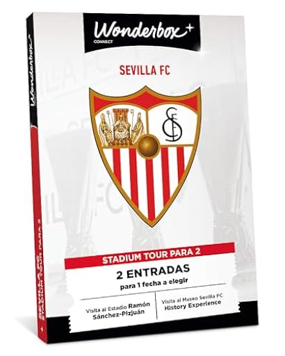 WONDERBOX Connect - Caja Regalo - Sevilla FC - 2 entradas para el Stadium Tour + Visita al Museo Sevilla FC History Experience - Válido Durante 27 Meses | Ya disponible en tu tienda friki favorita! En mundofriki.es!