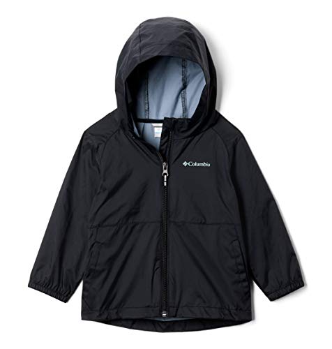 Image of Columbia Youth Switchback Ii Rain Jacket, Waterproof, Reflective Detail Black