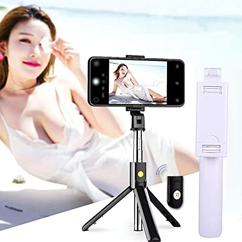 Draadloze Selfie Stick Afneembare Remote Tripod Stand Monopod Draagbare Telefoon Houder White Electronics Accessoires - Image 6