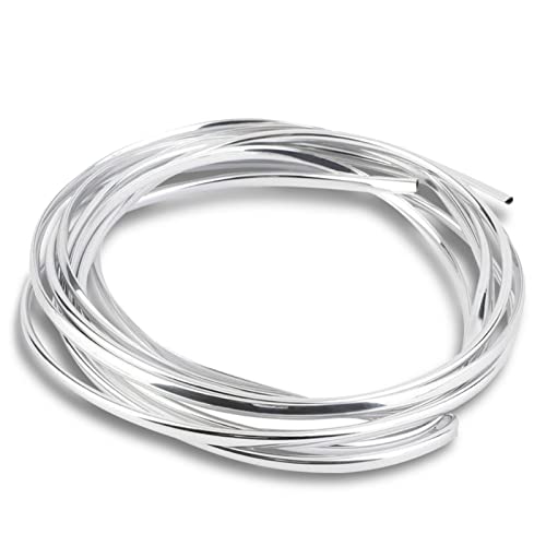 Yajimsa Baguette décorative chromée pour voiture, camion, camping-car, SUV, 6 m Argent (Silver)