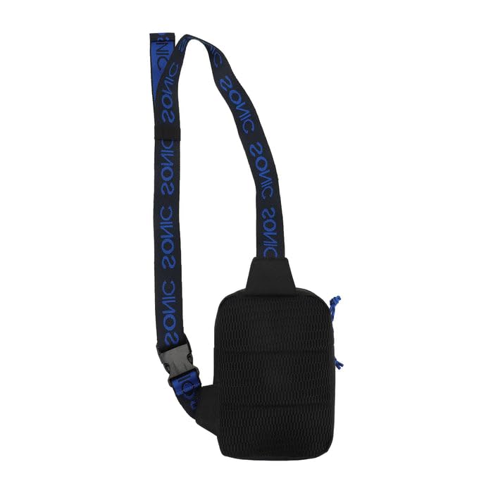 Bioworld Sonic The Hedgehog Sac à bandoulière pour garçon Bleu, bleu, Taille unique