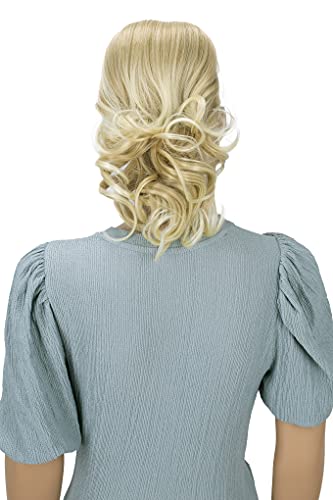 Caisha By Prettyshop 12" Hair Piece Braid Ponytail Extension Voluminous Wavy Blonde Mix Ph208 #TOP1