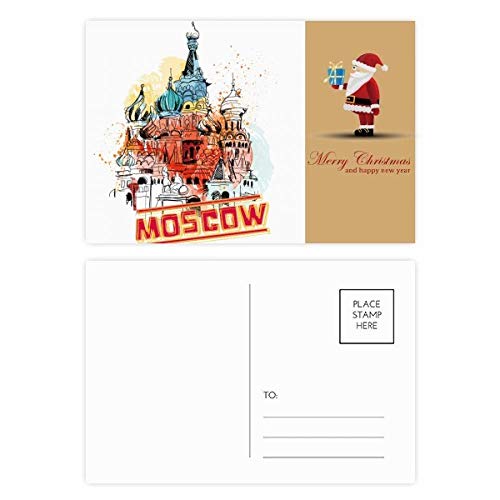 Cartes postales remerciement cathédrale Saint Basilic Russie lot de 20 souvenirs