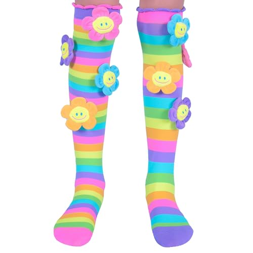 Image of MADMIA Oopsie Daisy Knee-High Socks - Colorful Dress-Up Socks for Kids & Adults, Fun Crazy Sock Day Gift