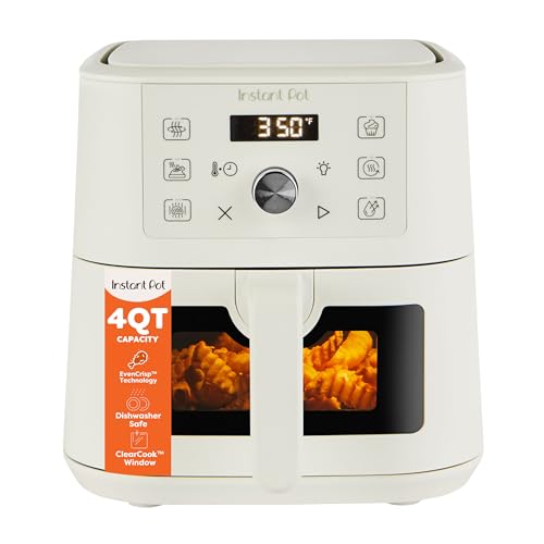 Image of Instant Pot 4Qt VORTEX 6-in-1 Mini Air Fryer, Custom Program Options, Air Fry, Broil, Roast, Dehydrate, Bake, Reheat, Sea Salt, 4 Quarts